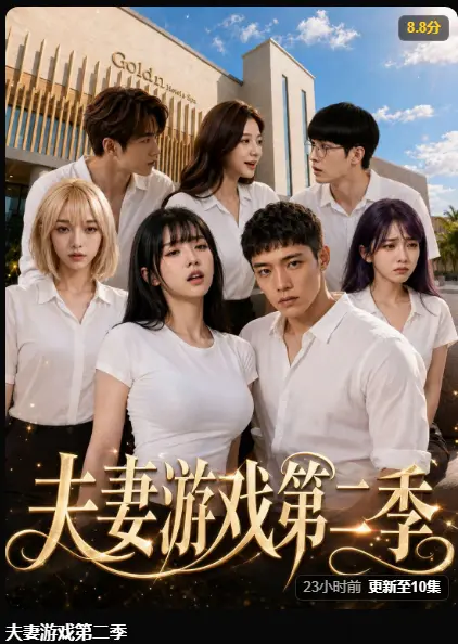 夫妻游戏第二季完整版高清无广告免费在线观看-AI短剧5对夫妻庄园公开做选择-百万奖金试探人性尺度太敢拍