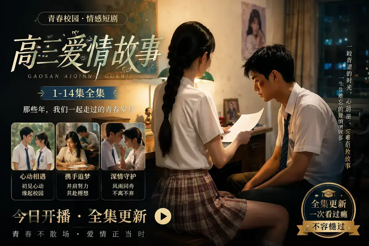 《B中爱情故事》AI短剧全集免费观看-重返十七岁校园爱情4K超清未删减-夸克网盘极速秒存